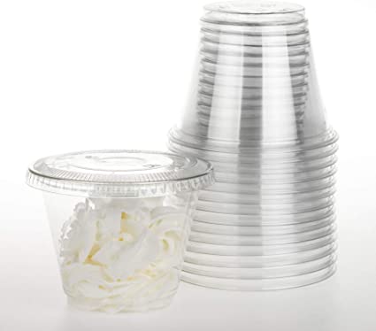 Tapa plana transparente para vaso de 14 oz 100 pzas